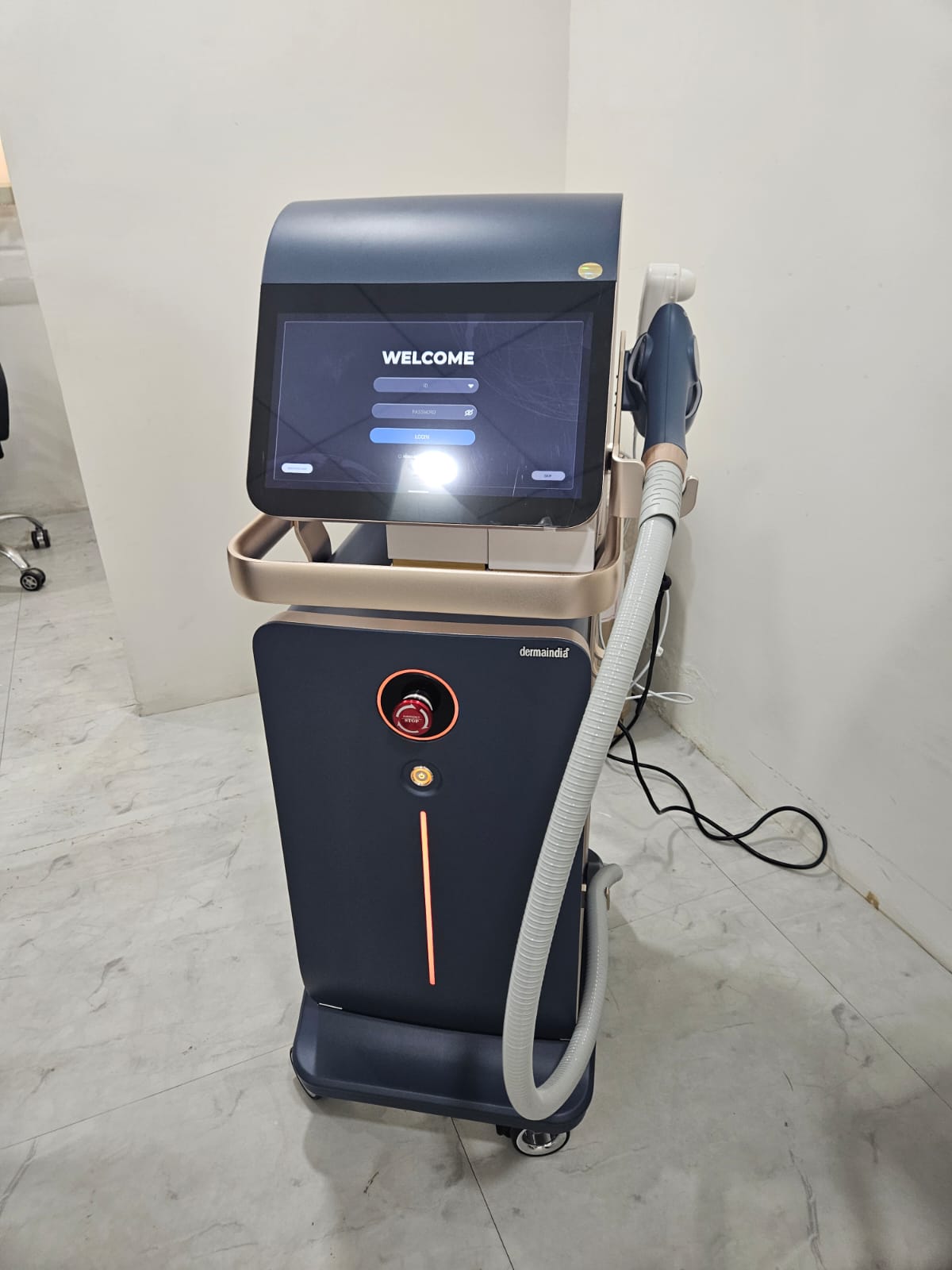 Laser hair reduction machine at Dr. NK's Skin Clinic in Kothaguda, Hyderabad